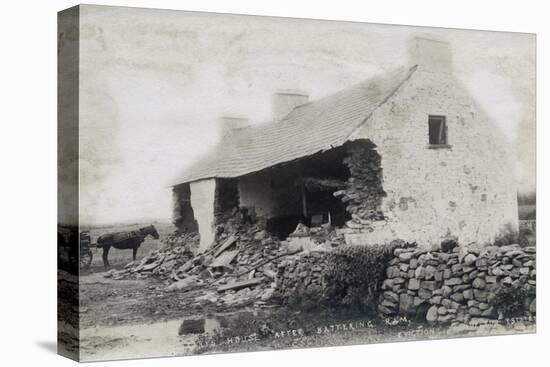 The Cleary House after Battering Ram, Eviction at the Vandeleur Estate, County Clare, Ireland, 1888-Robert French-Premier Image Canvas