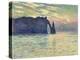 The Cliff, Étretat, Sunset. 1882-83-Claude Monet-Premier Image Canvas