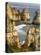 The cliffs and sea stacks of Ponta da Piedade, Algarve, Portugal.-Martin Zwick-Premier Image Canvas