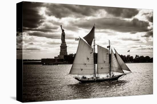 The Clipper and the Liberty-John Brooknam-Stretched Canvas