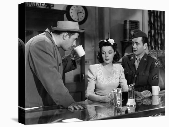 The Clock, Keenan Wynn, Judy Garland, Robert Walker, 1945-null-Stretched Canvas