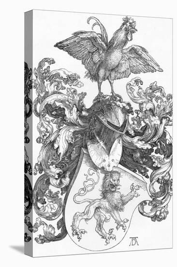 'The Coat of Arms with a Lion and a Cock', c1502-1503, (1906)-Albrecht Durer-Premier Image Canvas