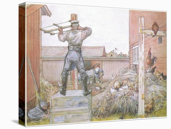 The Cock Went on Crowing All the Time Elfstrom Sawed and Hammered-Carl Larsson-Premier Image Canvas