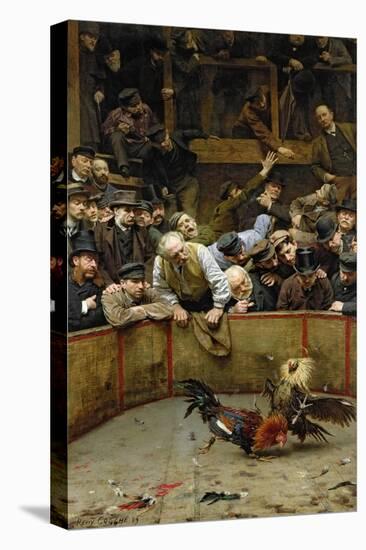 The Cockfight, 1889-Remy Cogghe-Premier Image Canvas