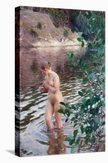 The Cold Stream Par Zorn, Anders Leonard (1860-1920). Oil on Canvas, Size : 98X66, 1894, Private Co-Anders Leonard Zorn-Premier Image Canvas