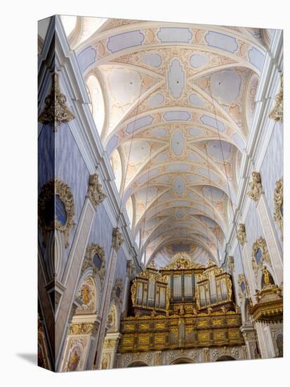 The collegiate church, the interior. Gottweig Abbey, Wachau, Lower Austria.-Martin Zwick-Premier Image Canvas