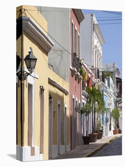 The Colonial Town, San Juan, Puerto Rico, West Indies, Caribbean, USA, Central America-Angelo Cavalli-Premier Image Canvas