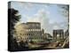 The Colosseum and the Arch of Constantine-Giovanni Paolo Pannini-Premier Image Canvas