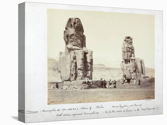 The Colossi of Memnon, Thebes, Egypt, 1862-Francis Bedford-Premier Image Canvas