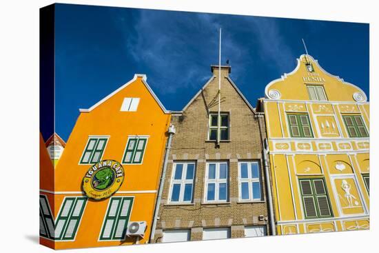 The Colourful Dutch Houses at Sint Annabaai, UNESCO Site, Curacao, ABC Island, Netherlands Antilles-Michael Runkel-Premier Image Canvas