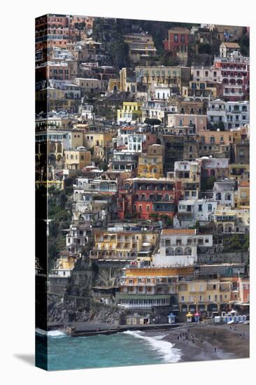 The Colourful Town of Positano Perched-Martin Child-Premier Image Canvas