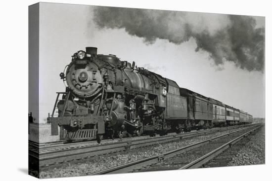 The 'Columbian' of the Baltimore and Ohio Railroad on its Fast Run from New York to Washington D.C.-null-Premier Image Canvas