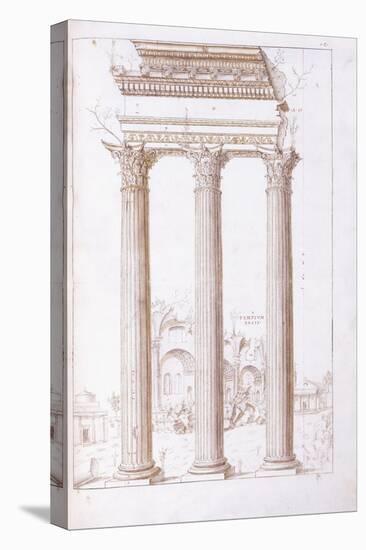 The Columns of the Temple of Castor and Pollux-Giulio Romano-Premier Image Canvas