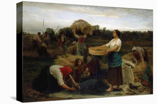 The Colza (Harvesting Rapeseed), 1860-Jules Breton-Premier Image Canvas