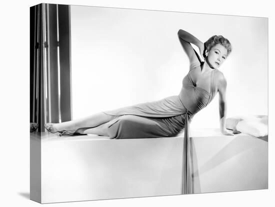 The Come On, Anne Baxter, in a Gown by Edith Head, 1956-null-Stretched Canvas