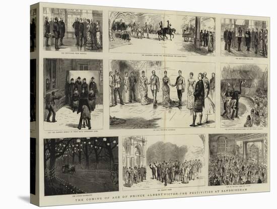 The Coming of Age of Prince Albert Victor, the Festivities at Sandringham-Sydney Prior Hall-Premier Image Canvas