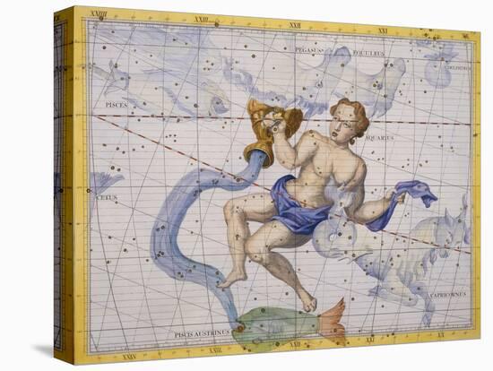 The Constellation of Aquarius by James Thornhill-Stapleton Collection-Premier Image Canvas