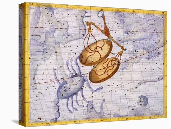 The Constellations of Libra and Scorpio by James Thornhill-Stapleton Collection-Premier Image Canvas