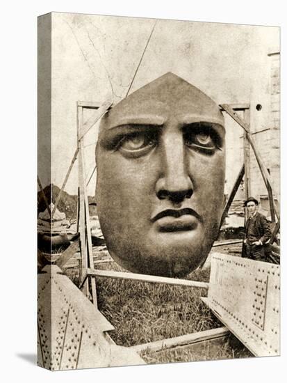 The Construction of the Statue of Liberty, Detail of the Face, C.1876-null-Premier Image Canvas