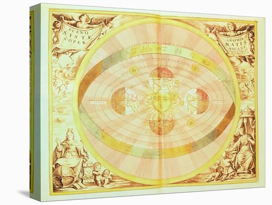 The Copernican System of the Sun, from the 'Harmonia Macrocosmica', Published in Amsterdam, 1660D-Andreas Cellarius-Premier Image Canvas