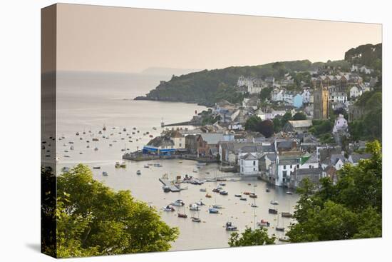 The Cornish Town of Fowey on the Fowey Estuary, Cornwall, England. Summer-Adam Burton-Premier Image Canvas