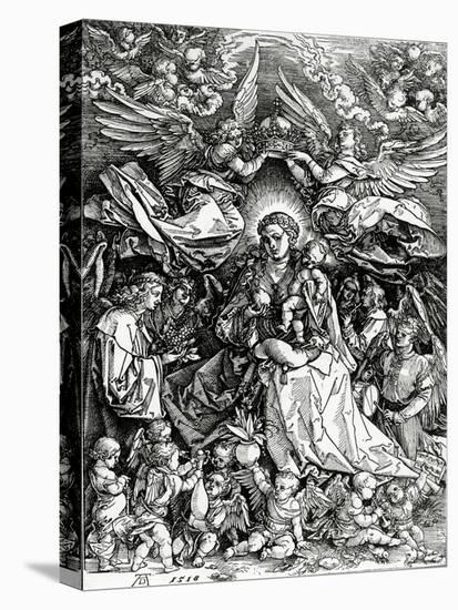 The Coronation of the Virgin and Child, 1518 (Woodcut)-Albrecht Dürer-Premier Image Canvas