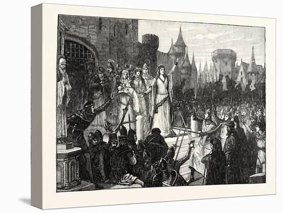 The Countess De Montfort Inciting the People of Rennes to Resist the French King-null-Premier Image Canvas