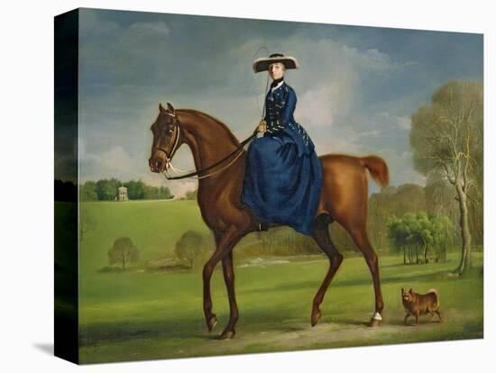 The Countess of Coningsby in the Costume of the Charlton Hunt, c.1760-George Stubbs-Premier Image Canvas