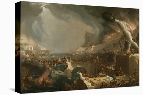 The Course of Empire: Destruction, 1836-Thomas Cole-Premier Image Canvas