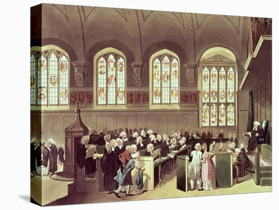 The Court of Chancery, Lincoln's Inn Fields, 1808 from Ackermann's 'Microcosm of London'-T. & Pugin Rowlandson-Premier Image Canvas