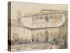 The Court of Myrtles, Alhambra (Or Hall of Myrtles, Alhambra) 1833-David Roberts-Premier Image Canvas