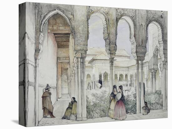 The Court of the Lions (Patio De Los Leones)-John Frederick Lewis-Premier Image Canvas