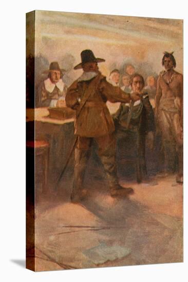 The Courtship of Miles Standish-Arthur A. Dixon-Premier Image Canvas