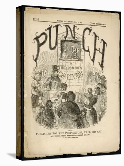 The Cover of the First Issue of Punch or the London Charivari-null-Stretched Canvas