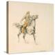 The Cowboy, C.1897 (W/C on Paper)-Frederic Remington-Premier Image Canvas