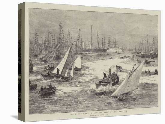 The Cowes Week, a General View of the Regatta-William Lionel Wyllie-Premier Image Canvas