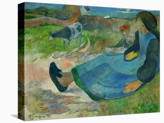 The Cowherd or Young Woman from Brittany, 1889-Paul Gauguin-Premier Image Canvas