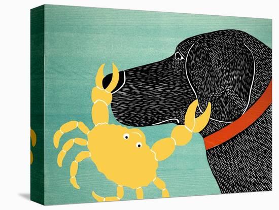 The Crab Black Dog Yellow Crab-Stephen Huneck-Premier Image Canvas
