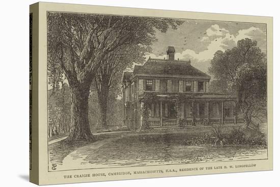 The Craigie House, Cambridge, Massachusetts, USA, Residence of the Late H W Longfellow-null-Premier Image Canvas