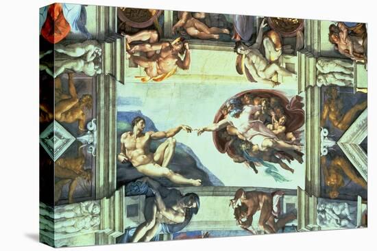 The Creation of Adam, c.1510-Michelangelo Buonarroti-Premier Image Canvas