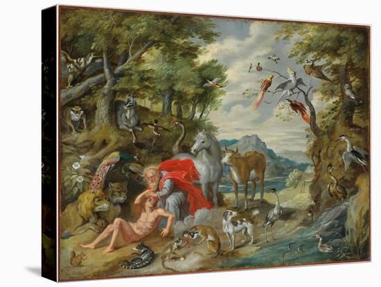 The Creation of Adam, from the Story of Adam and Eve-Jan Brueghel the Younger-Premier Image Canvas