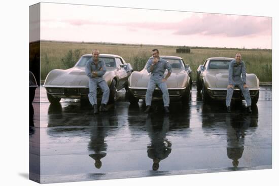 The Crew of Apollo 12 as They Sit on their Chevrolet Corvette Stingrays, September 23, 1969-Ralph Morse-Premier Image Canvas