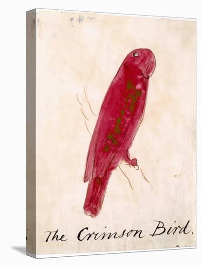 The Crimson Bird, from Sixteen Drawings of Comic Birds-Edward Lear-Premier Image Canvas