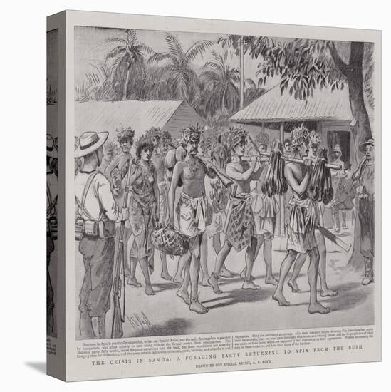 The Crisis in Samoa, a Foraging Party Returning to Apia from the Bush-Alexander Stuart Boyd-Premier Image Canvas