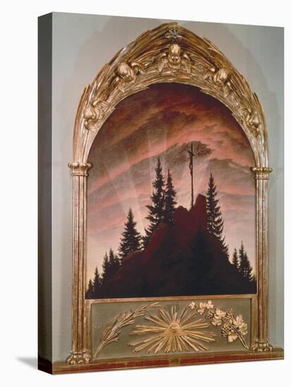 The Cross in the Mountains, 1808 (For the Private Chapel of the Earl Von Thun in Tetschen)-Caspar David Friedrich-Premier Image Canvas