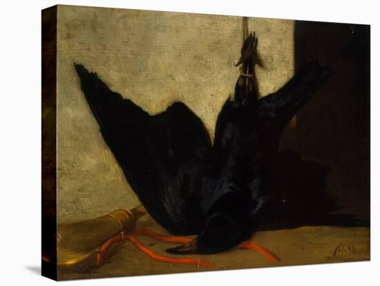 The Crow, 1849 (Oil on Panel)-Francois Bonvin-Premier Image Canvas