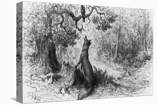 The Crow and the Fox, from "Fables" by Jean de La Fontaine-Gustave Doré-Premier Image Canvas