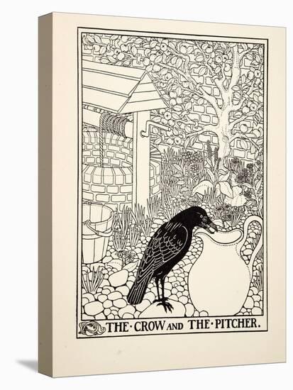 The Crow and the Pitcher, from A Hundred Fables of Aesop, Pub.1903 (Engraving)-Percy James Billinghurst-Premier Image Canvas