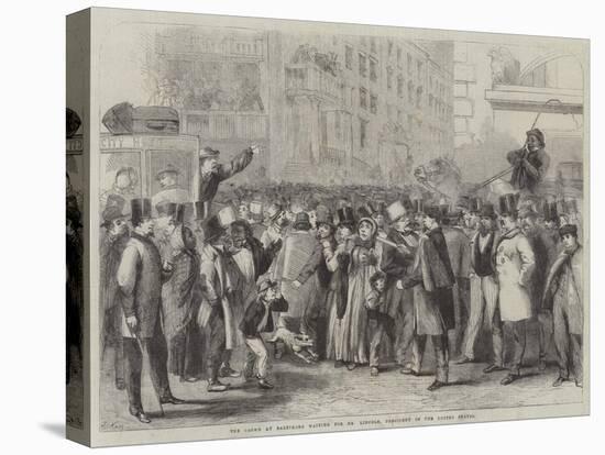 The Crowd at Baltimore Waiting for Mr Lincoln, President of the United States-Thomas Nast-Premier Image Canvas