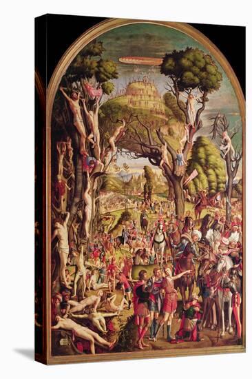 The Crucifixion and the Glorification of the Ten Thousand Martyrs on Mount Ararat-Vittore Carpaccio-Premier Image Canvas